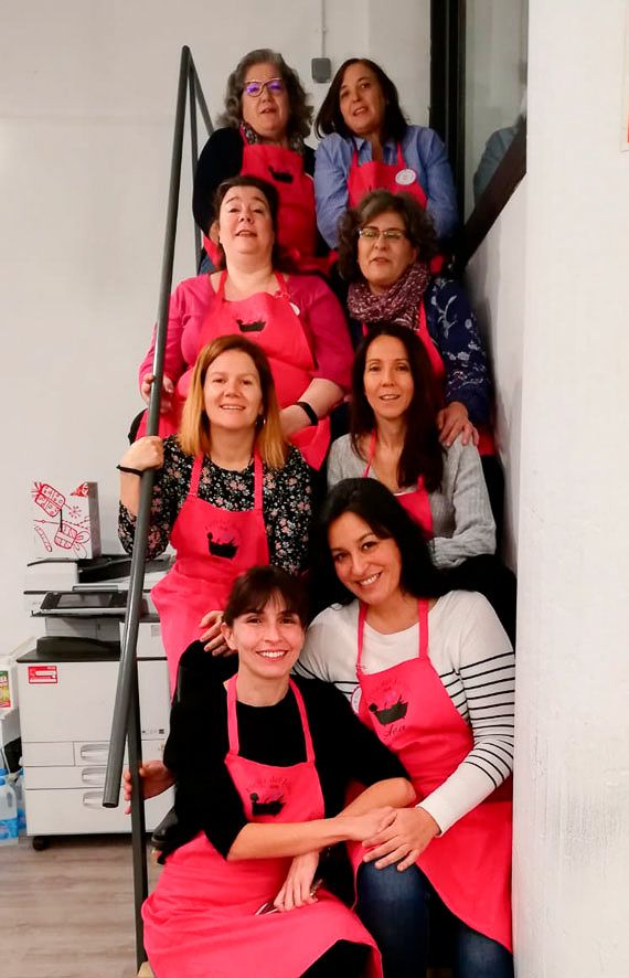 Organizadoras de las fiesta del jabón